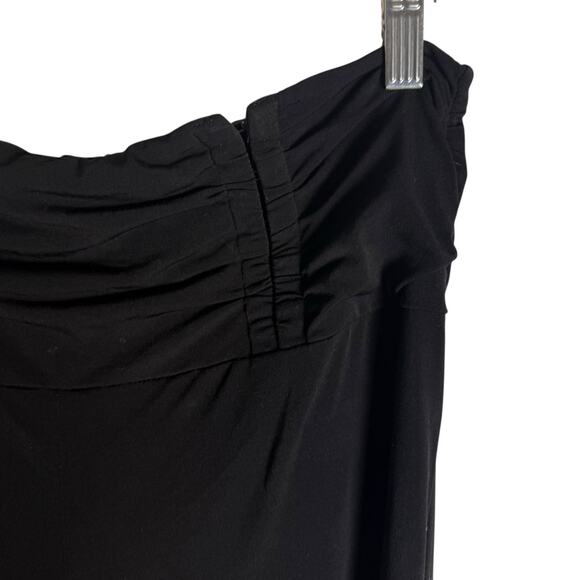 I.AM.GIA Black Ruched Waist High Rise Flare Straight Leg Legging Pants Size XL - Picture 5 of 9